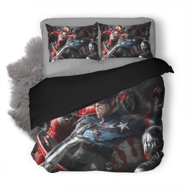 Avengers Age Of Ultron Duvet Cover and Pillowcase Set Bedding Set 1