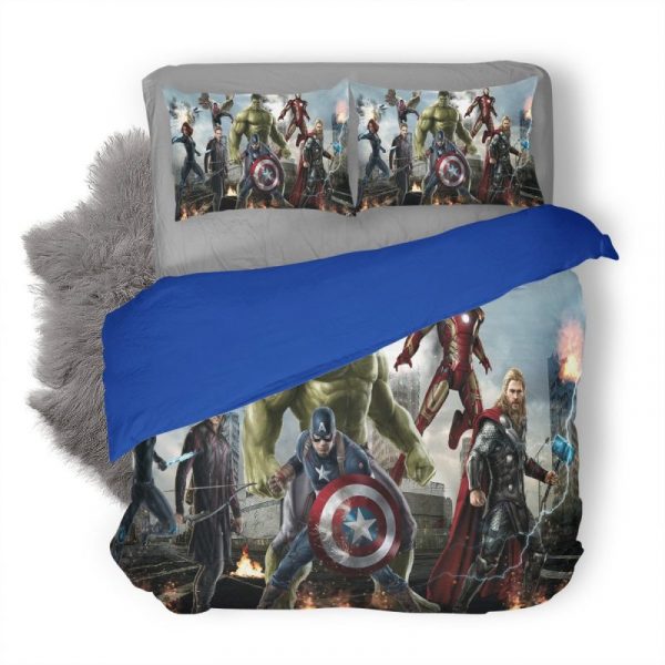 Avengers Age Of Ultron Duvet Cover and Pillowcase Set Bedding Set 3