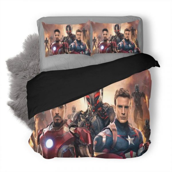 Avengers Age Of Ultron Duvet Cover and Pillowcase Set Bedding Set 6