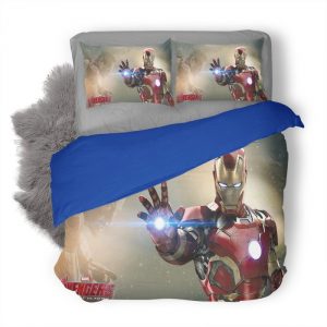 Avengers Age Of Ultron Iron Man Duvet Cover and Pillowcase Set Bedding Set