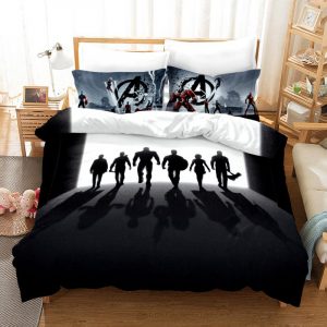 Avengers End Game Duvet Cover and Pillowcase Set Bedding Set 841