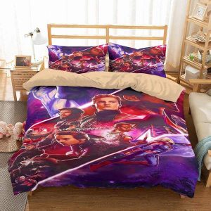 Avengers Endgame Duvet Cover and Pillowcase Set Bedding Set 722