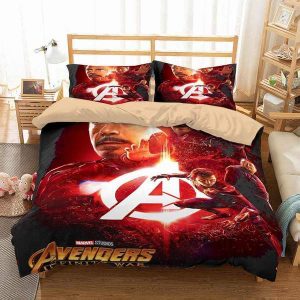 Avengers Infinity War 10 Duvet Cover and Pillowcase Set Bedding Set