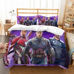 Avengers Infinity War Duvet Cover and Pillowcase Set Bedding Set 678