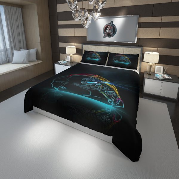 Avengers Iron Man Duvet Cover and Pillowcase Set Bedding Set