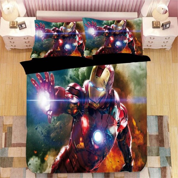 Avengers iron Man 230 Duvet Cover and Pillowcase Set Bedding Set