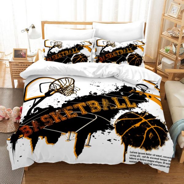 Basketball 1 Duvet Cover and Pillowcase Set Bedding Set