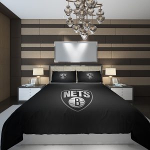 Basketball Brooklyn Nba Nets 1666205 Duvet Cover and Pillowcase Set Bedding Set 1124