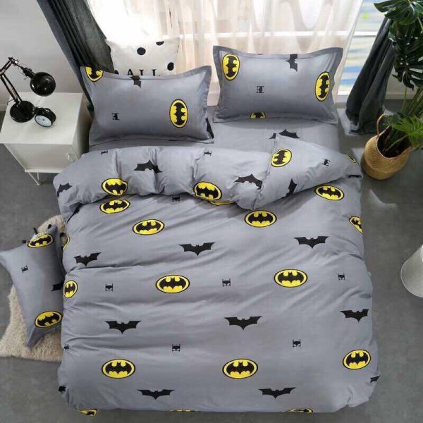 Batman Duvet Cover and Pillowcase Set Bedding Set 660