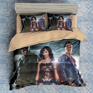 Batman Superman 3 Duvet Cover and Pillowcase Set Bedding Set