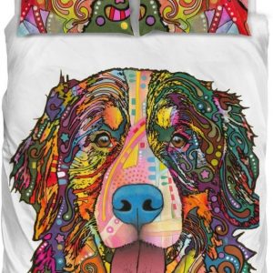 Bernese Moutain Duvet Cover and Pillowcase Set Bedding Set