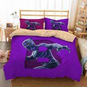 Black Panther 10 Duvet Cover and Pillowcase Set Bedding Set