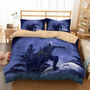 Black Panther 12 Duvet Cover and Pillowcase Set Bedding Set