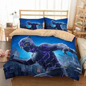 Black Panther 7 Duvet Cover and Pillowcase Set Bedding Set