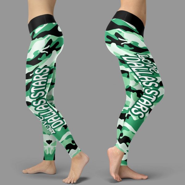 Camo Sporty Trending Fashion Fabulous Dallas Stars Leggings