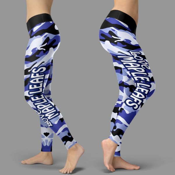 Camo Sporty Trending Fashion Fabulous Toronto Maple Leafs Leggings