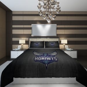 Charlotte Hornets 2 NBA Basketball ize Duvet Cover and Pillowcase Set Bedding Set