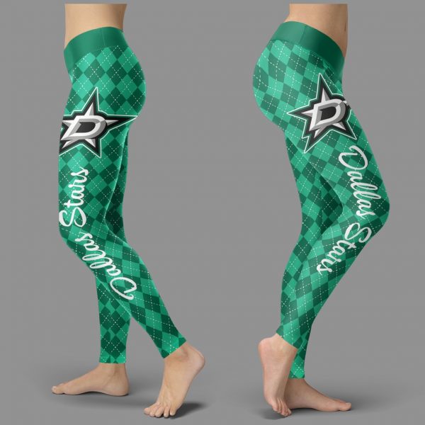 Cosy Seamless Border Wonderful Dallas Stars Leggings