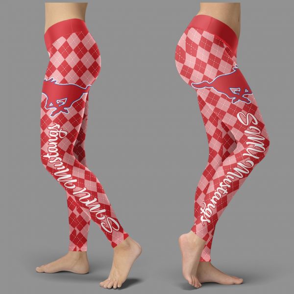 Cosy Seamless Border Wonderful SMU Mustangs Leggings