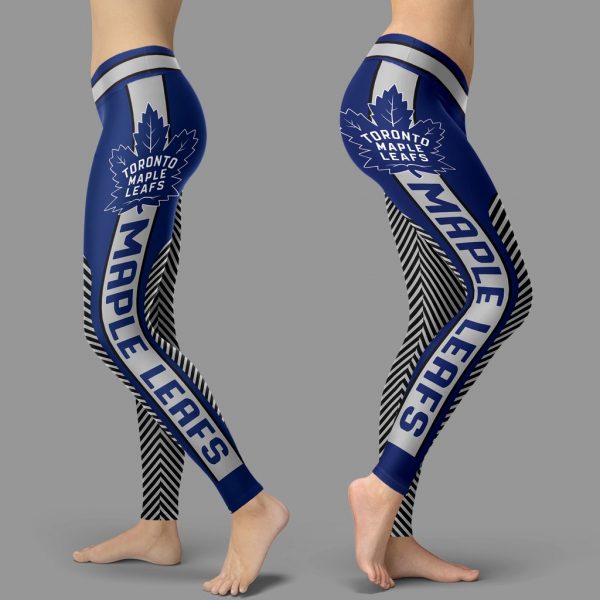 Fashion Gorgeous Fitting Fabulous Toronto Maple Leafs Leggings