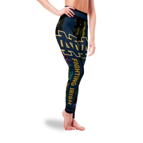 Mysterious Smoke Colors Notre Dame Fighting Irish Leggings