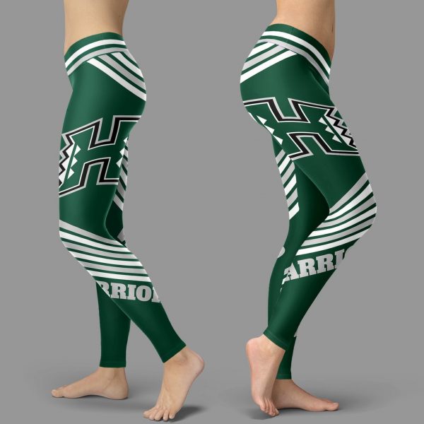 Straight Cute Beautiful Attractive Hawaii Rainbow Warriors Leggings